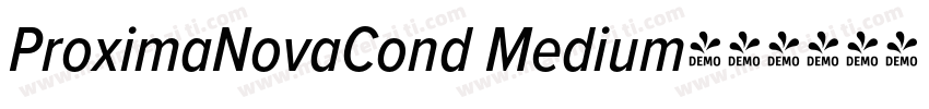 ProximaNovaCond Medium字体转换